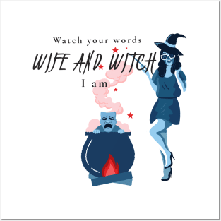 Witch and wife I am Posters and Art